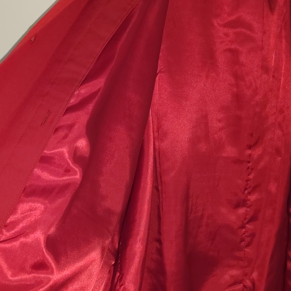 Michael Kors Red Trench Coat - Picture 4 of 8